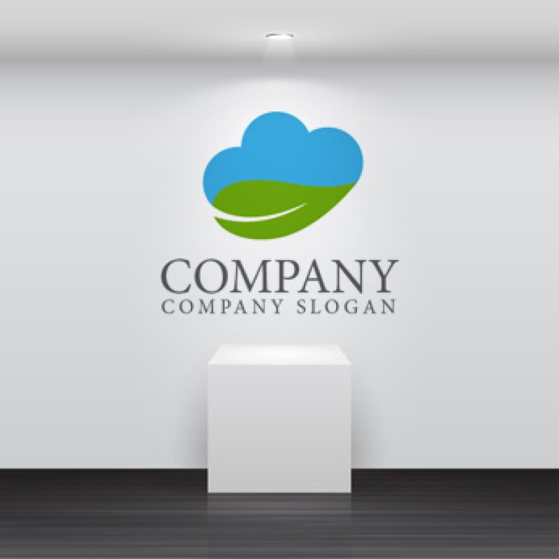 画像2: 葉・雲・春・青空・ロゴ・マークデザイン326 (2)