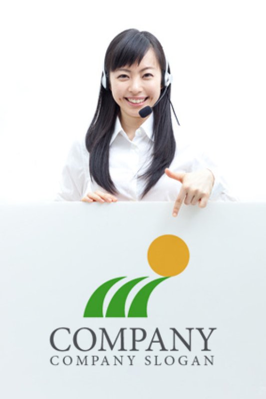 画像3: 草・月・移動・ロゴ・マークデザイン338 (3)