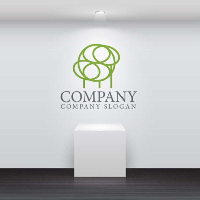 画像2: 木・森・輪・緑・ロゴ・マークデザイン381 (2)