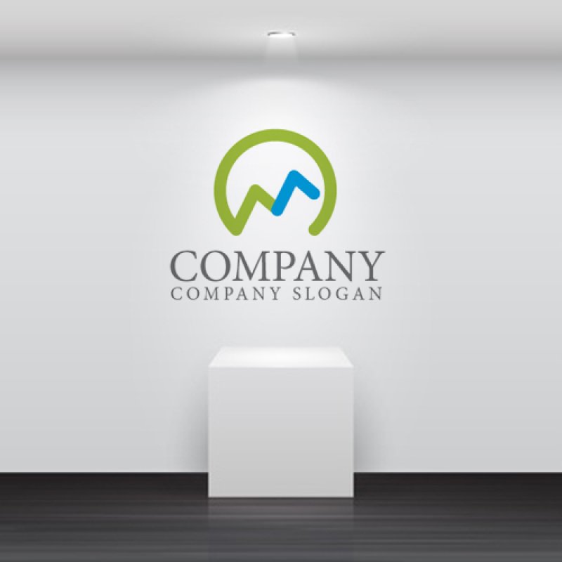 画像2: 山・輪・線・上昇・ロゴ・マークデザイン392 (2)