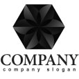 画像4: 六角形・花・結晶・グラデーション・ロゴ・マークデザイン401
