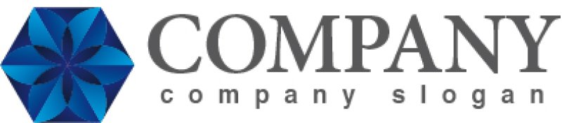 画像5: 六角形・花・結晶・グラデーション・ロゴ・マークデザイン401 (5)