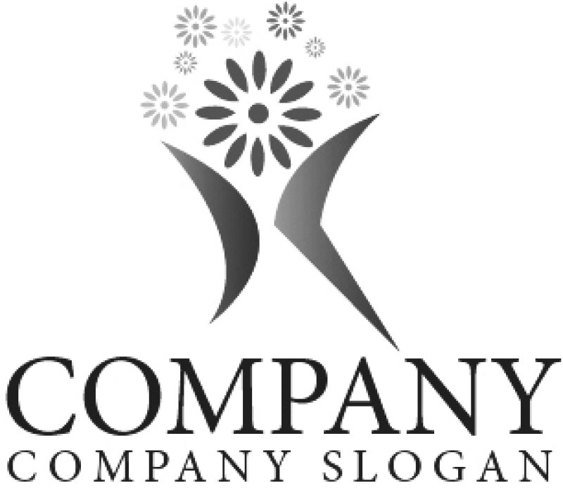 画像4: 花・草・人・喜び・ロゴ・マークデザイン408 (4)