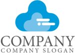 画像1: 雲・移動・上昇・cloud・ロゴ・マークデザイン411 (1)