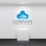 画像2: 雲・移動・上昇・cloud・ロゴ・マークデザイン411 (2)