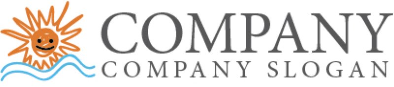 画像5: 太陽・海・顔・手書き・ロゴ・マークデザイン417 (5)