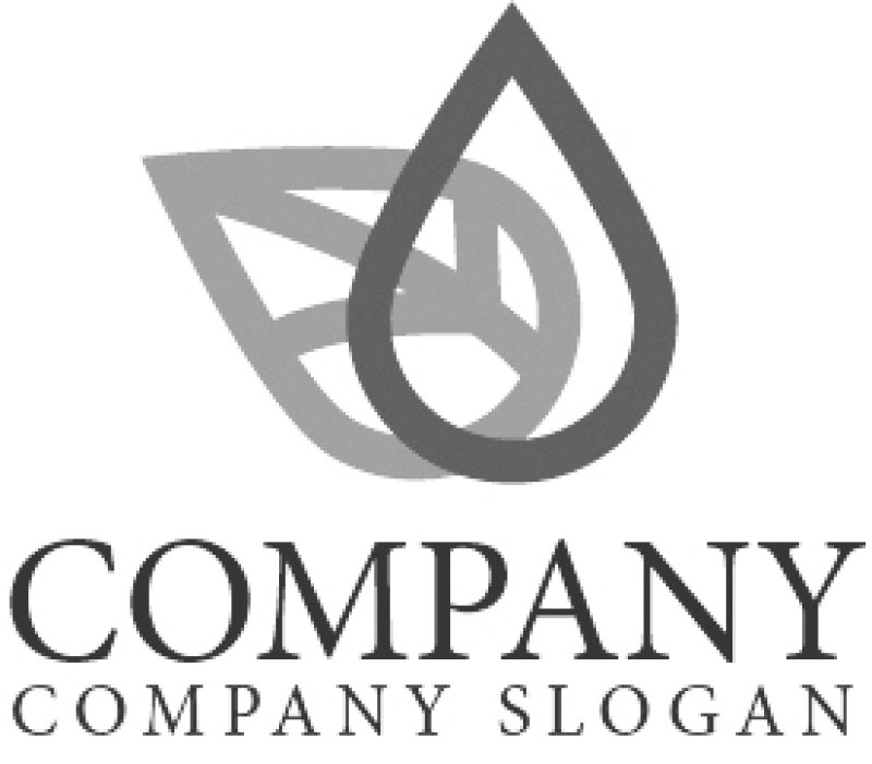 画像4: 水滴・重なり・葉・ロゴ・マークデザイン425 (4)