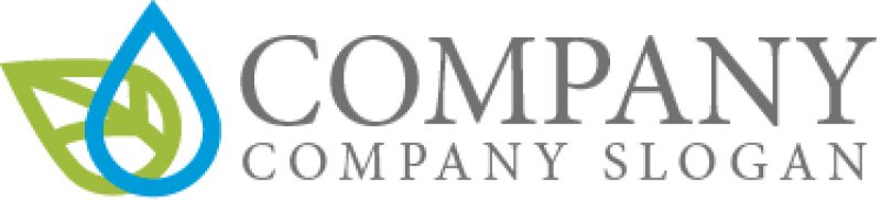 画像5: 水滴・重なり・葉・ロゴ・マークデザイン425 (5)