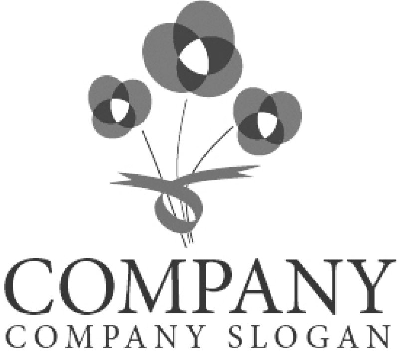 画像4: 花・花束・贈り物・リボン・ロゴ・マークデザイン431 (4)