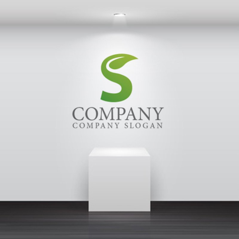 画像2: S・葉・鳥・ロゴ・マークデザイン438 (2)