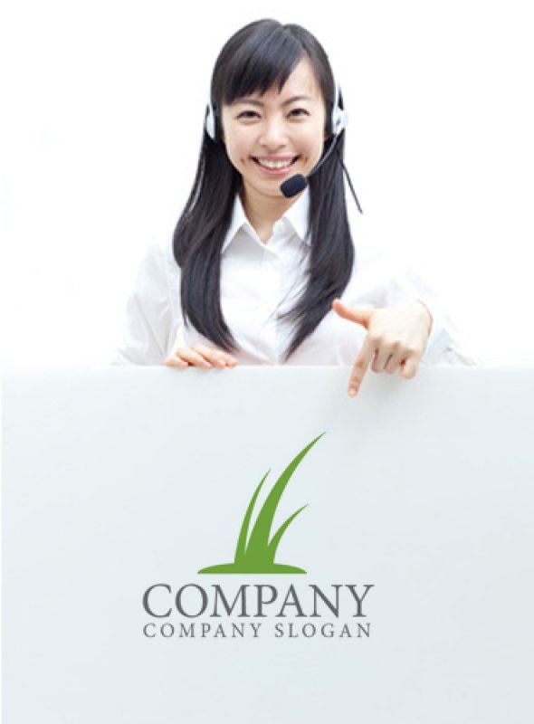 画像3: 草・曲線・上昇・ロゴ・マークデザイン439 (3)