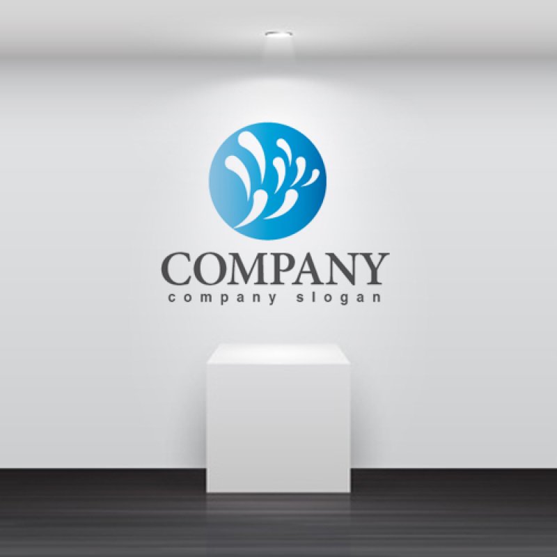 画像2: 水滴・水・しぶき・花火・グラデーション・ロゴ・マークデザイン446 (2)