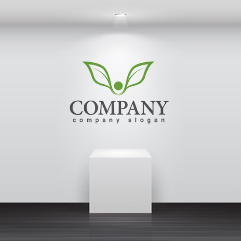 画像2: 葉・人・羽・ロゴ・マークデザイン466 (2)