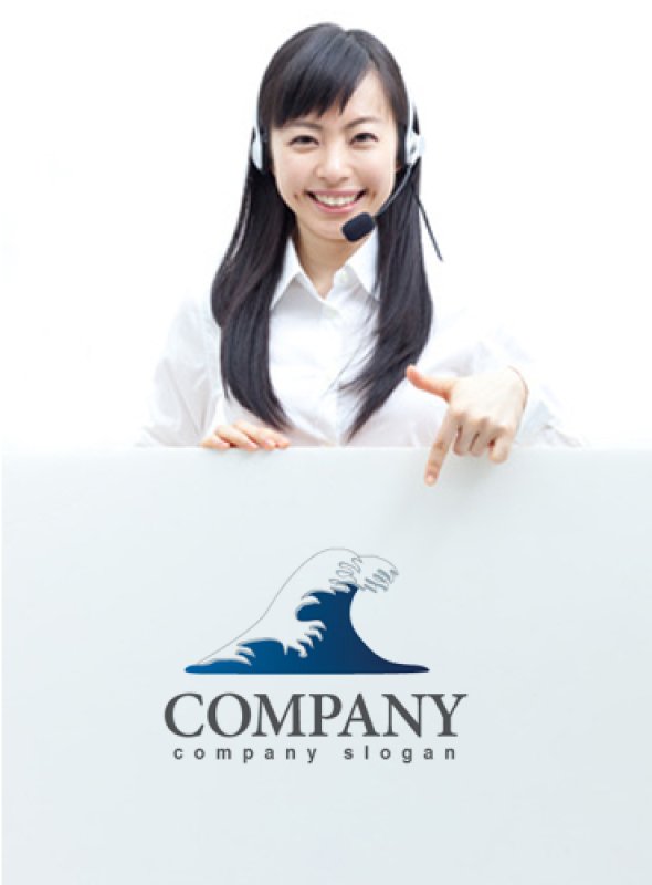 画像6: 波・海・ロゴ・マークデザイン483 (6)