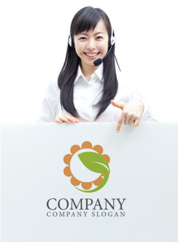 画像3: 太陽・葉・成長・ロゴ・マークデザイン487 (3)