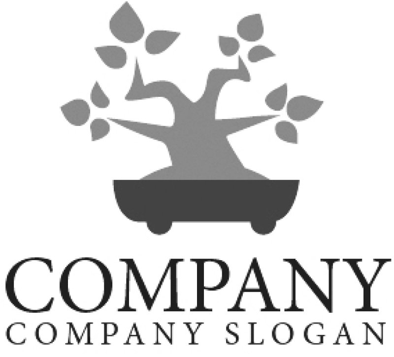 画像4: 盆栽・葉・成長・木・ロゴ・マークデザイン488 (4)