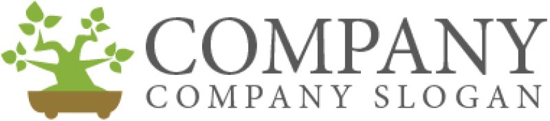 画像5: 盆栽・葉・成長・木・ロゴ・マークデザイン488 (5)