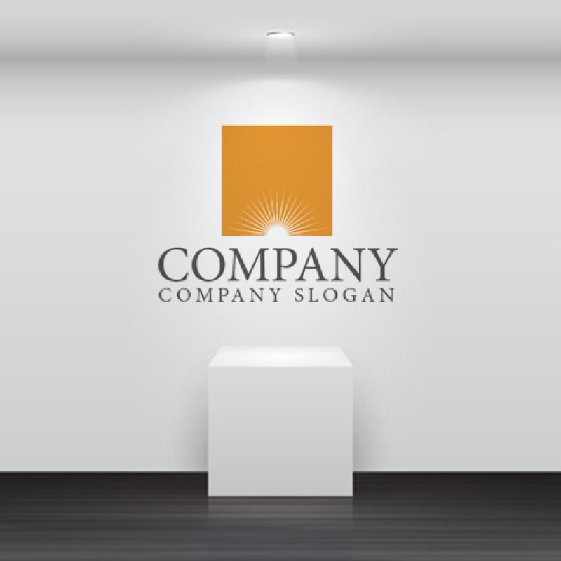 画像2: 太陽・四角・光・ロゴ・マークデザイン499 (2)