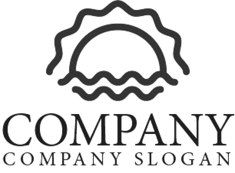 画像4: 太陽・波・夕日・ロゴ・マークデザイン502 (4)