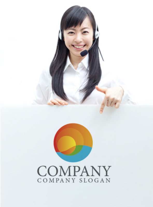 画像3: 太陽・波・海・グラデーション・ロゴ・マークデザイン505 (3)