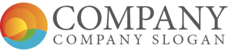 画像5: 太陽・波・海・グラデーション・ロゴ・マークデザイン505 (5)