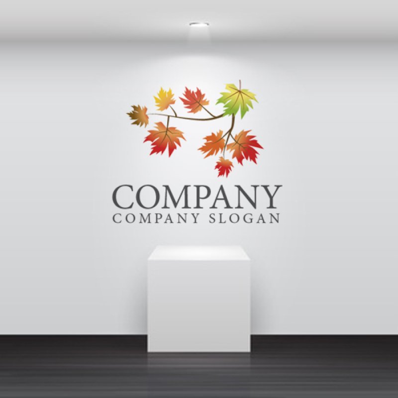 画像2: 紅葉・葉 ・枝・ロゴ・マークデザイン506 (2)