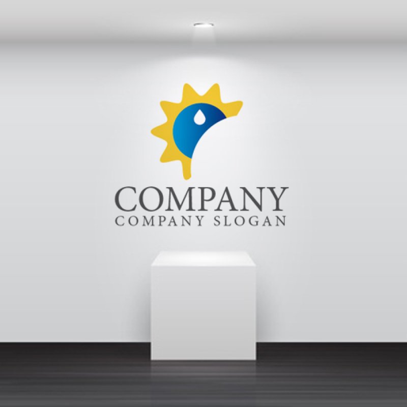 画像2: 水滴・太陽 ・月・ロゴ・マークデザイン523 (2)