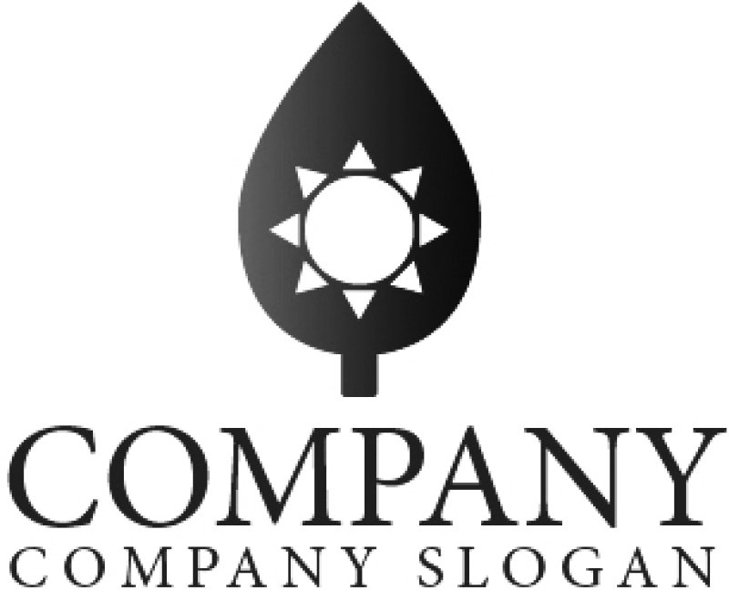 画像4: 木・太陽・葉・グラデーション・ロゴ・マークデザイン524 (4)