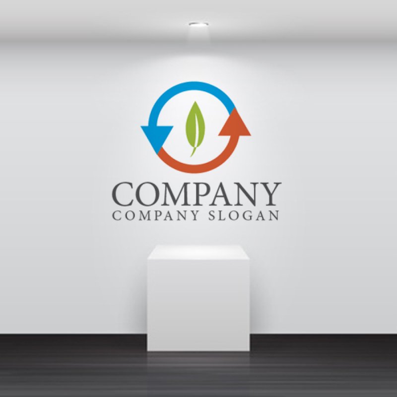 画像2: 葉・循環 ・輪・ロゴ・マークデザイン525 (2)