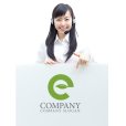 画像3: eco・e・葉・エコロジー・ロゴ・マークデザイン536