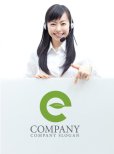 画像3: eco・e・葉・エコロジー・ロゴ・マークデザイン536 (3)