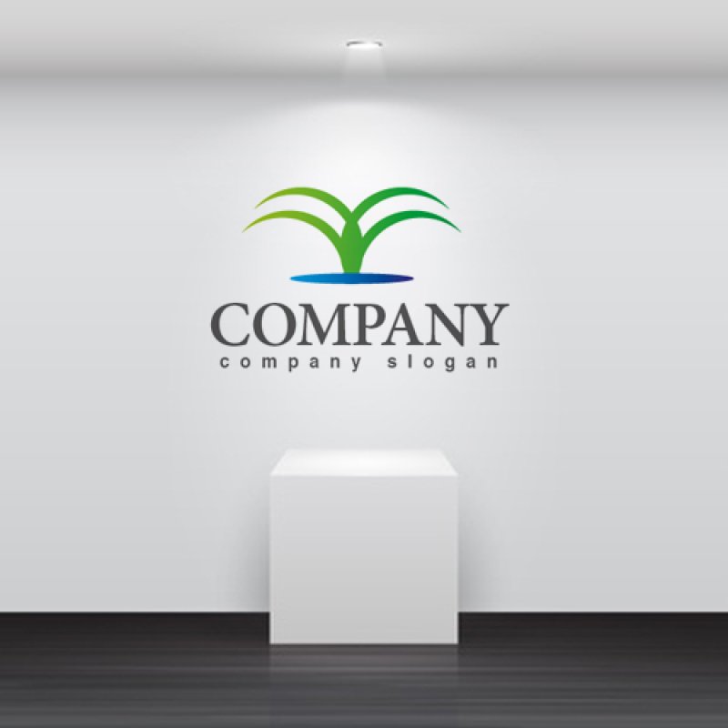 画像2: オアシス・水 ・噴水・ロゴ・マークデザイン538 (2)