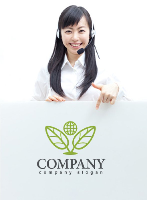 画像3: 葉・地球・人・ロゴ・マークデザイン546 (3)