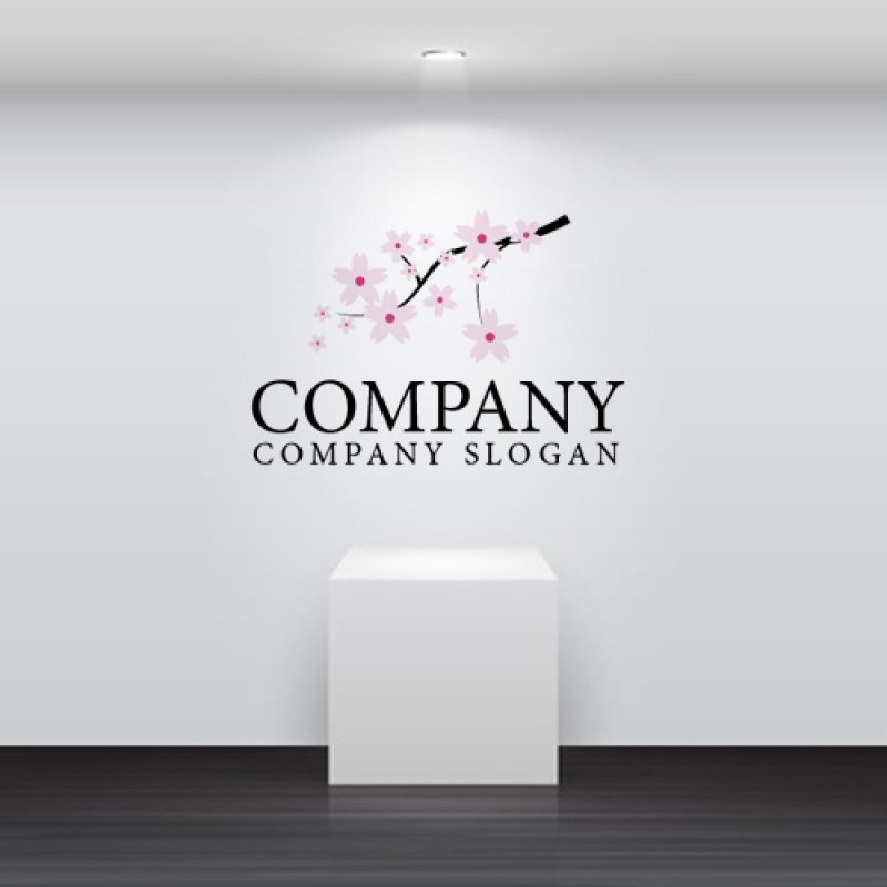 画像2: さくら・枝・花・ロゴ・マークデザイン572 (2)