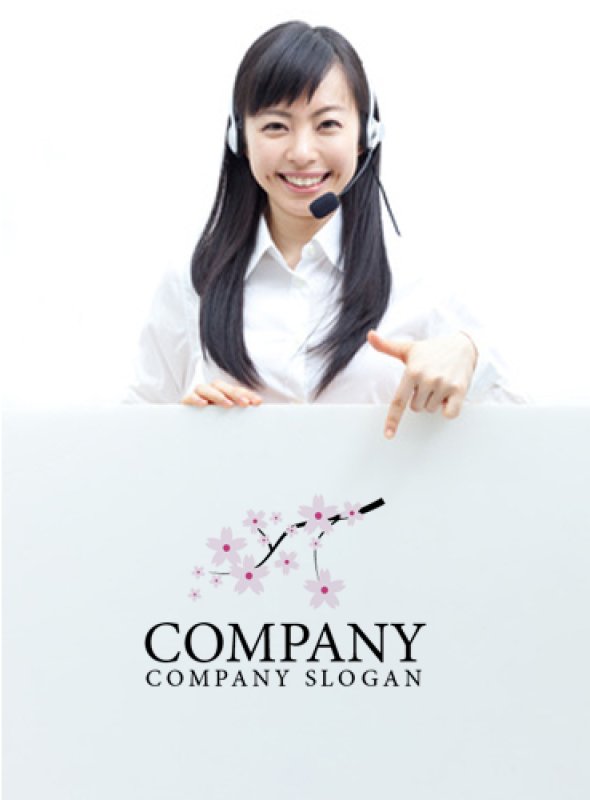 画像3: さくら・枝・花・ロゴ・マークデザイン572 (3)