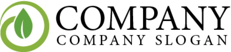 画像5: 葉・輪・曲線・ロゴ・マークデザイン575 (5)