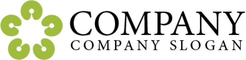 画像5: 葉・華・輪・ロゴ・マークデザイン581 (5)