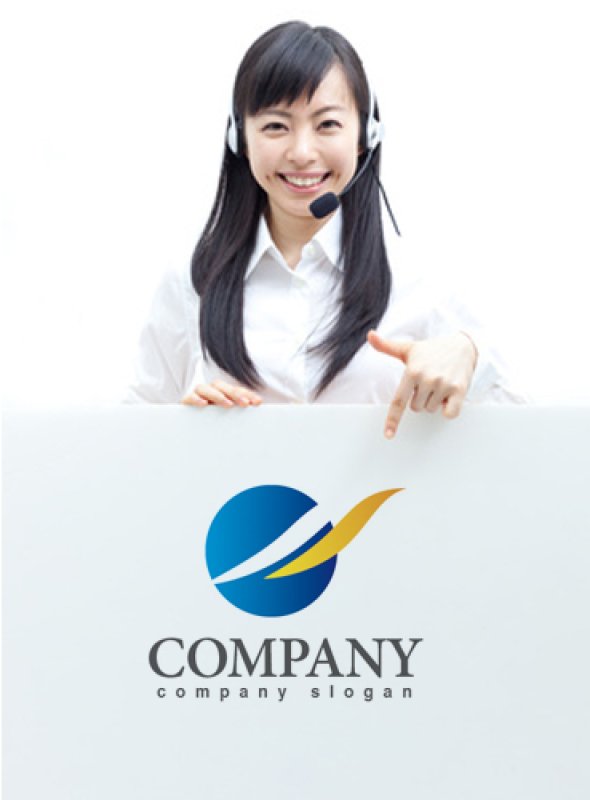 画像3: 風・地球・曲線・グラデーション・ロゴ・マークデザイン596 (3)