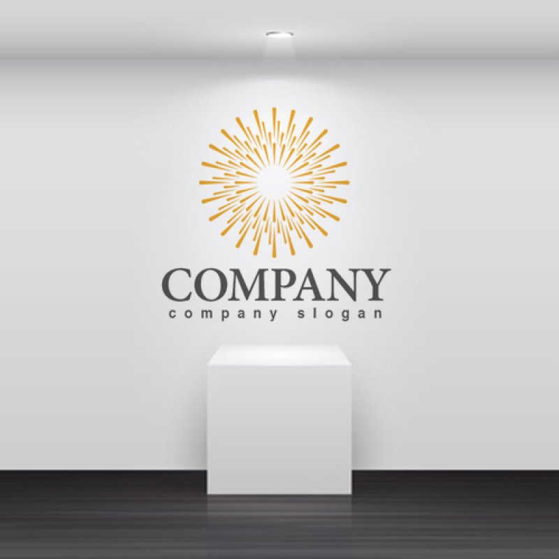 画像2: 太陽・光・拡散・花火・ロゴ・マークデザイン614 (2)