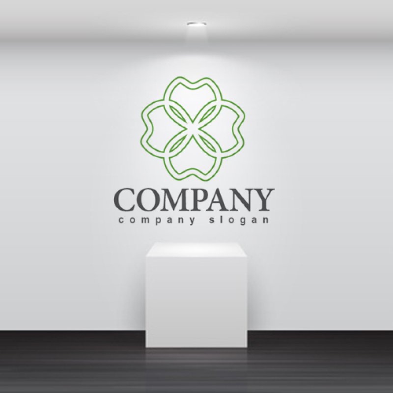 画像2: 四つ葉・ハート・花・線・ロゴ・マークデザイン617 (2)