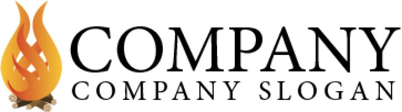 画像5: 焚き火・炎・火・ロゴ・マークデザイン628 (5)