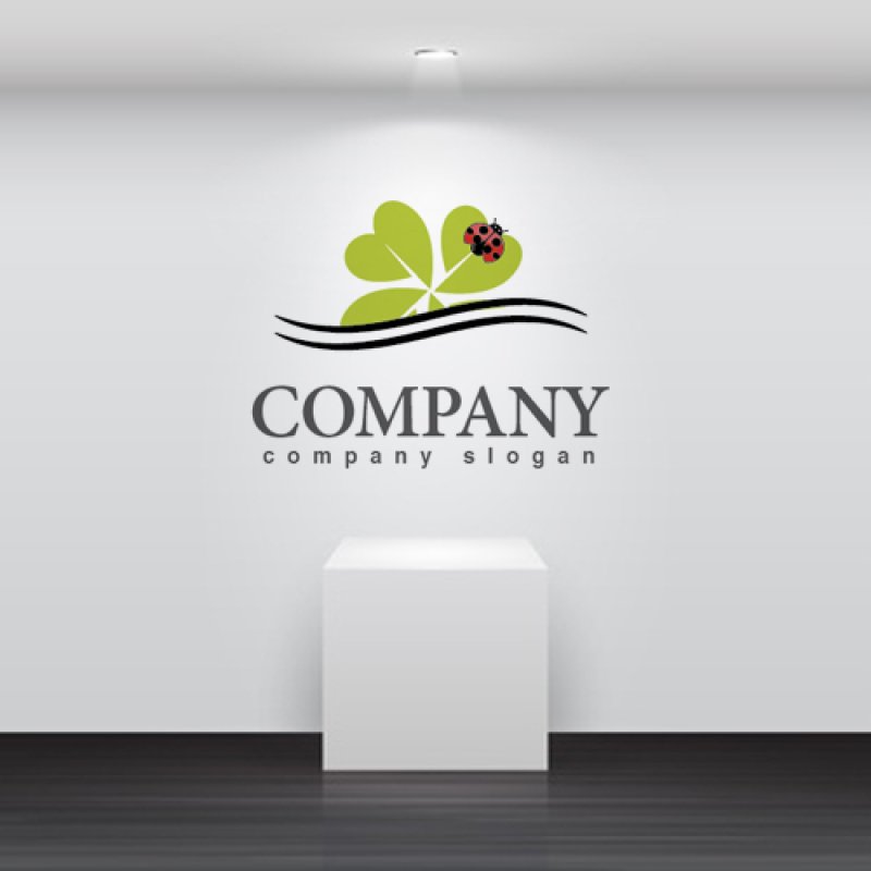 画像2: 葉・てんとう虫・波・ロゴ・マークデザイン630 (2)