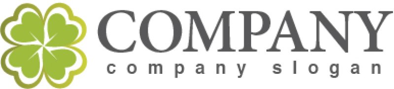 画像5: 葉・四葉・曲線・ハート・ロゴ・マークデザイン634 (5)