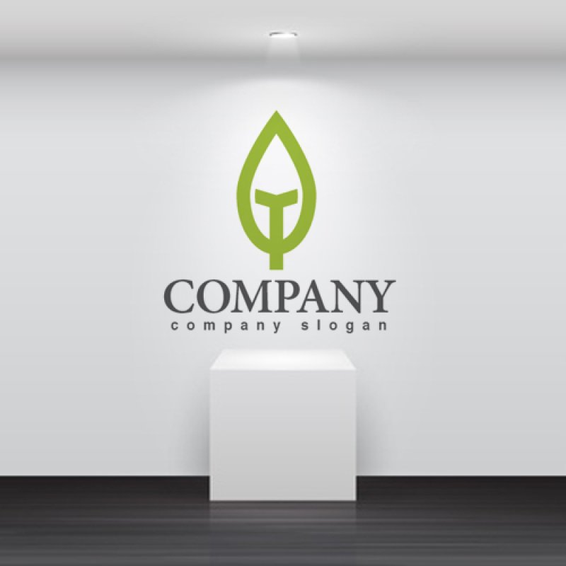 画像2: 葉・T・線・成長・木・ロゴ・マークデザイン643 (2)