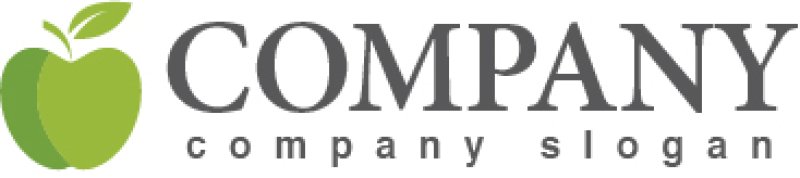 画像5: 青リンゴ・果物・成長・かわいい・ロゴ・マークデザイン652 (5)