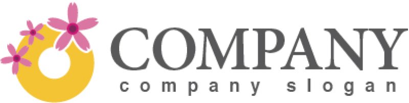 画像5: 花・輪・芝桜・ロゴ・マークデザイン657 (5)