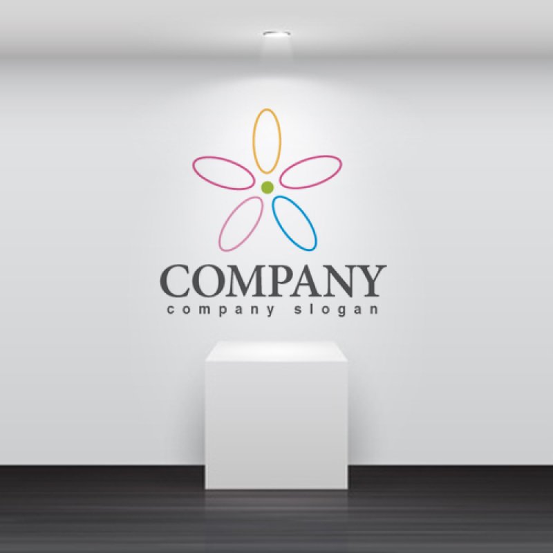 画像2: 花・楕円・広がり・ロゴ・マークデザイン663 (2)