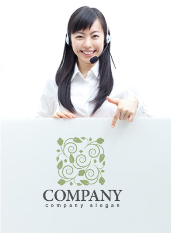 画像3: 葉・植物・つる・紋・ロゴ・マークデザイン668 (3)