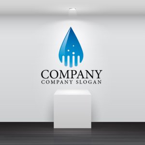 画像2: 水滴・水・浄化・グラデーション・ロゴ・マークデザイン684