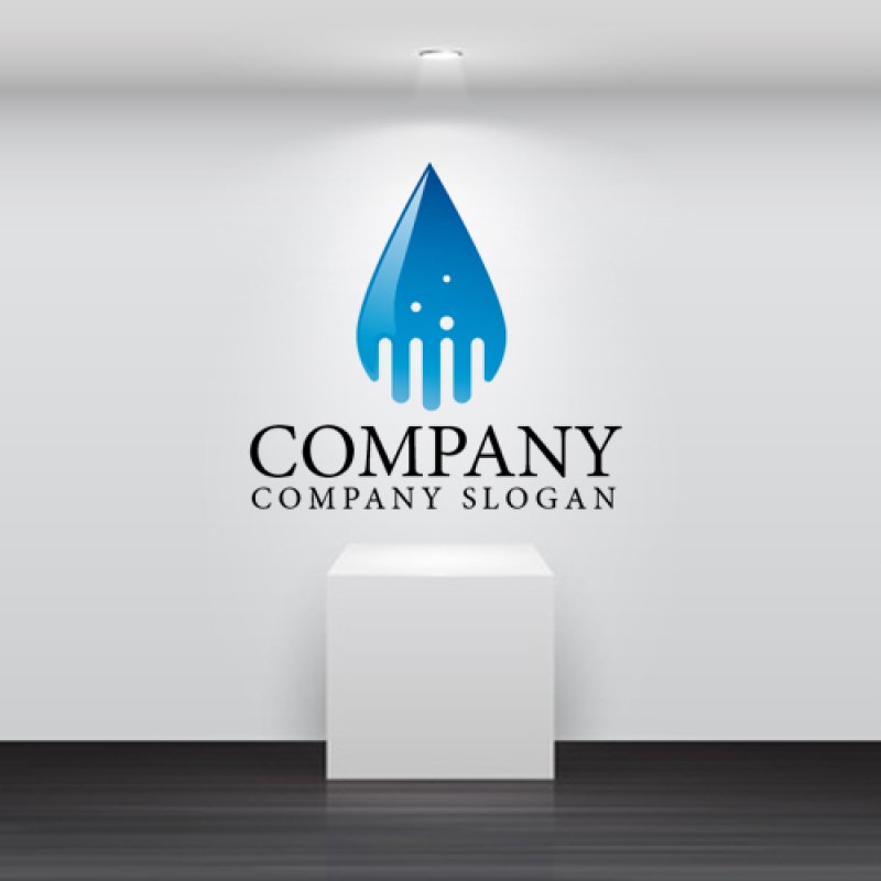 画像2: 水滴・水・浄化・グラデーション・ロゴ・マークデザイン684 (2)